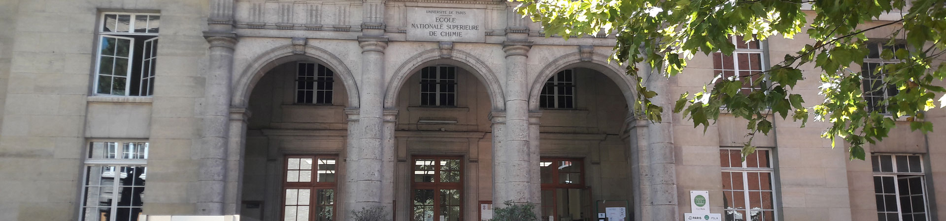 Restructuration de l’Ecole Nationale Supérieure de Chimie Paris (ENSCP)