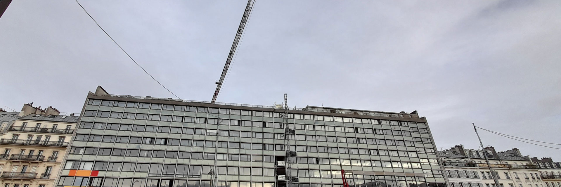 Nouvelle étape sur le chantier du centre Jean Sarrailh (Crous de Paris)