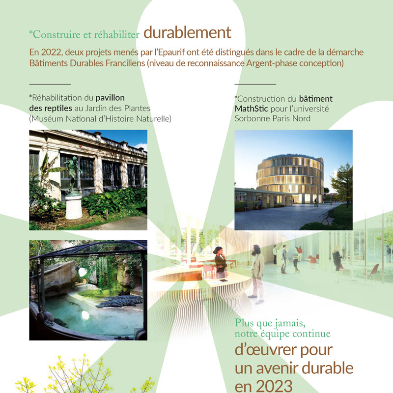 Les équipes de l’Epaurif vous souhaitent une très belle année 2023.