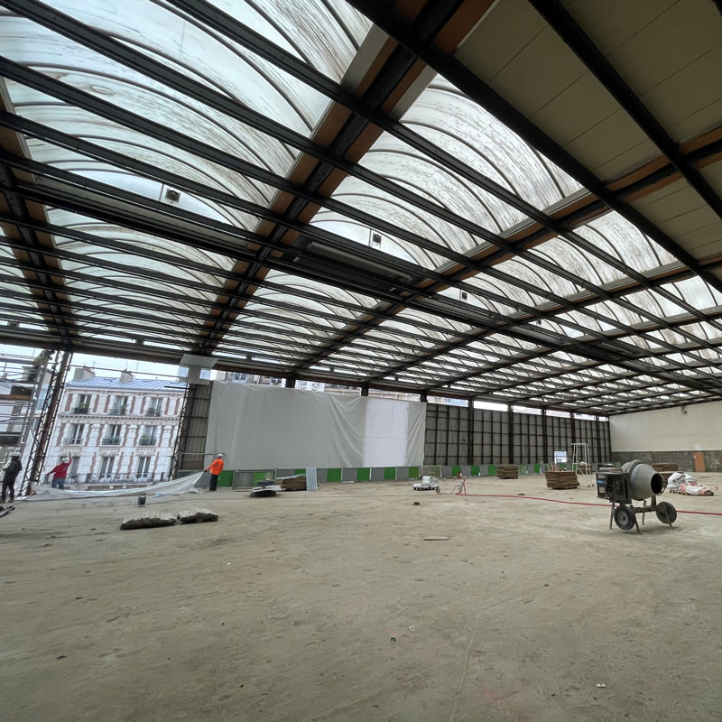 Visite du chantier de réhabilitation du centre Jean Sarrailh