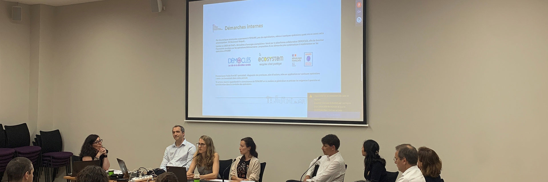 L'Epaurif présente ses initiatives en économie circulaire lors du séminaire de la DIE